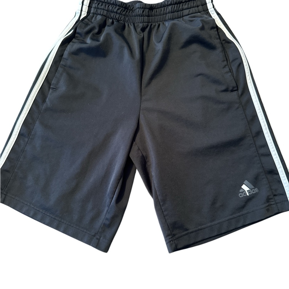 Adidas Black Athletic Shorts with Elastic Waistband